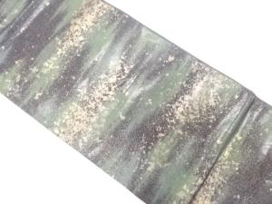 引箔　霞模様織り出し　袋帯